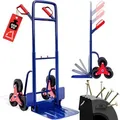 GARDEBRUK® Treppenkarre klappbar bis 200kg Hartgummireifen Haltegriffe Sackkarre Transportkarre Stapelkarre Wagen