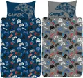 Bettwäsche-Set "Gamer" AG1667 (Einzelbett) (Blau/Grau)