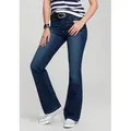 H.I.S Bootcut-Jeans High-Waist hohe Taille, Bootcut, mit Used-Effekten, auch in Langgrößen blau 28