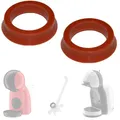 Snapworld-Kaffee Dichtungen O-Ringe für Krups Dolce Gusto KP Piccolo Circolo Melody, Vorteilspack 2x Lippendichtung für Wassertank Wasserbehälter geräteseitig