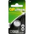 GP Knopfzelle CR2025 Lithium 3,0 V, 1 St.