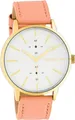 Oozoo Leder Damen Uhr C10588 Analog Quarzuhr Armband rosa Timepieces D2UOC10588