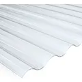 PVC-Wellplatte Sinus 76/18 Klar 80 cm x 120 cm Stärke: 0,65 mm