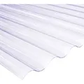 Weitere - Salux Pvc Wellplatte Platte Lichtplatten 76/18 Klar 120 X 80cm Innen Außen 0,8mm
