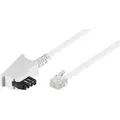 Goobay - Telefon-anschlusskabel, Tae/f, Weiß, 3 M, Universal Pinout