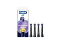 Oral-B iO Strahlendes Weiss, Original Aufsteckbürsten für elektrische Oral-B iO Zahnbürsten, Zahnaufhellung, Schwarz, 4 Stück