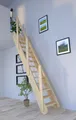 Raumspartreppe Samos in Fichte-Holz-Holz Design-verjüngte Stufen/wechselseiti...