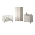 58aufmkessel Babyzimmer, Weiß, Holz, 58x196x99 cm, Babymöbel, Babyzimmer-Sets