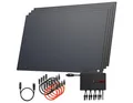 Solarway Balkonkraftwerk 1780 Wp / 1600 Watt Komplettset Solaranlage Steckdose / Bifazial, Monokristallin, Solaranlage Komplettset - 440W Solarmodule & Envertech & Zubehör