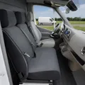 WALSER Passform Auto-Sitzbezug, Transporter-Schonbezug Stoff kompatibel mit VW T5, Doppelbankbezug vorne