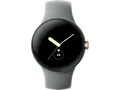 GOOGLE Pixel Watch LTE Smartwatch Edelstahl Fluorkautschuk, 130–210 mm, Champagne Gold/Hazel