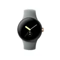 GOOGLE Pixel Watch LTE Smartwatch Edelstahl Fluorkautschuk, 130–210 mm, Champagn