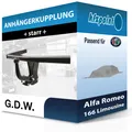 G.D.W. Anhängekupplung starr passend für Alfa Romeo 166 Limousine 1998-2003 neu