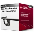 Für Alfa Romeo 166 Limousine Typ 936 (G.D.W.) Anhängerkupplung starr top