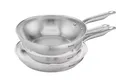TEFAL VIRTUOSO Bratpfannen-Set 3-teilig Edelstahl Induktion unbeschichtet E49204