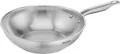 TEFAL VIRTUOSO Bratpfannen 24 & 28 cm Edelstahl Induktion unbeschichtet E49204