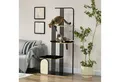 PawHut Kratzbaum mit 3 Plattformen, Katzenmöbel, mit Kissen, mit Kratzbrett, 48B x 85L x 170H cm