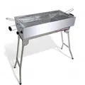 Grillpeter Mangal Kairat Schaschlikgrill Edelstahl rostfrei Grill mit Grillrost