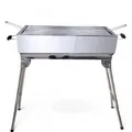 Mangal Schaschlik Kairat Grill Edelstahl rostfrei Grill mit Grillrost