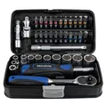 PROJAHN 38-tlg. Mini Stecknuss Steckschlüssel Bit Box mit Ratsche Adapter u.v.m.