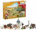 SCHLEICH Adventskalender Wild Life 7 Tiere und tolles Zubehör!