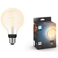 Philips Hue White E27 White Filament LED Globe Lampe G93 7W - Vintage-Stil mit Glühwedel und tunbale White 2200 - 6500 Kelvin