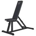 GYRONETICS® Hantelbank - Multifunktion, Rückenlehne 8-Fach und Sitz 3-Fach verstellbar, 120 x 53,5 x 115 cm, bis 200kg Belastbar - Schrägbank, Trainingsbank, Flachbank, Weight Bench, Fitness