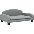 vidaXL Kindersofa Hellgrau 70x45x30 cm Stoff 3196358