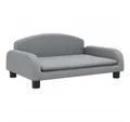 vidaXL Kindersofa, Kinder Schlafsofa Hellgrau 70x45x30 cm Stoff