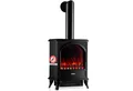 KAMINIO Elektrokamin LENI, Elektrischer Kamin mit 3D-Flammeneffekt, Heizung 1800W