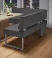 Home affaire Eckbank Rab, in 2 Breiten (180 oder 200 cm), Bezug in verschiedenen Qualitäten, schwarz (Arizona 4420)