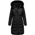 REPUBLIX Winterjacke TALIA Damen Gefütterte Dicke Winter Jacke Mantel Parka mit Kapuze schwarz L