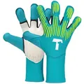 T1TAN Torwarthandschuhe Erwachsene, REBEL Sky Blue, Größe 6-11 blau 6