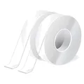 Nano Klebeband Doppelseitig 2 Rollen 3m transparent Wand Teppich Bastel