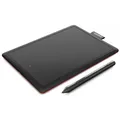 Wacom One Small 2017 Grafiktablett inkl. kabellosem Stift (2.540 dpi, USB) rot