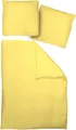 Adam Bettwäsche "Uni Collection light", gelb (sonne), B/L: 155cm x 200cm, 1 Stk., 1 Stk., Renforcé, B/L: 80cm x 80cm, 2 Stk.