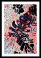 queence Bild Liv, Abstrakt, Blumen, Blätter, Gemälde, Kunst, Modern, HD Premium Poster-Druck inkl. Holzrahmen