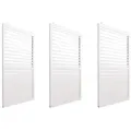 PROREGAL® Pavillonseitenteil 3er/4er-Set Aluminium Paneele/Schiebetür für Pergola Weiß/Anthrazit, 272x206 cm weiß 272 cm x 206 cm