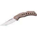 Herbertz Taschenmesser, 440 Stahl, Back Lock, G10 Heftschalen desert, Edelstahl Taschenclip (9.40 cm) (22516154)