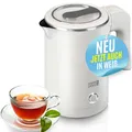 LEBENLANG Reise Wasserkocher | Klein - 0,5 Liter | 600W | BPA-Frei | Weiß