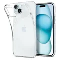 Spigen Liquid Crystal Hülle Kompatibel mit iPhone 15 -Crystal Clear