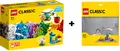 Bausteine und Funktionen + Graue Platte LEGO Classic 11019 + 11024 N3/22