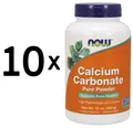 10 x NOW Foods Calcium Carbonate, Pure Powder - 340g (27,93 EUR/kg)