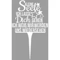 ILLUMINO Deko-Schriftzug Grabstecker Trauerschmuck Grabgesteck Grabschmuck Grabdeko weiß