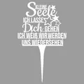 Illumino Grabdekoration Grabschmuck mit Sternen Wetterfeste Grabstecker aus Stahl mit Trauerspruch Schriftzug I Kleine Seele, ich Lasse Dich gehen.. I Eine liebevolle Erinnerung