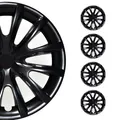 4x Radblenden Radkappen Radzierblenden für 16" Zoll Stahlfelgen Schwarz