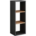 Vicco Bücherregal Orlando, anthrazit / eiche, aus Holz, 3 Fächer, 30 x 80,1 x 24cm