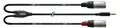 Cordial CFY 1,8 WMM XLR Adapterkabel 1,8 m Schwarz