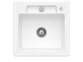 Villeroy & Boch Siluet 50 S Weiß (Alpin) - 3345 02 R1 Keramikspüle Exzenterbetätigung
