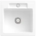 Villeroy & Boch 334502R1 Siluet 50 S Weiß Alpin Keramikspüle Excenterbetätigung Einbauspüle 50 cm Unterschrank